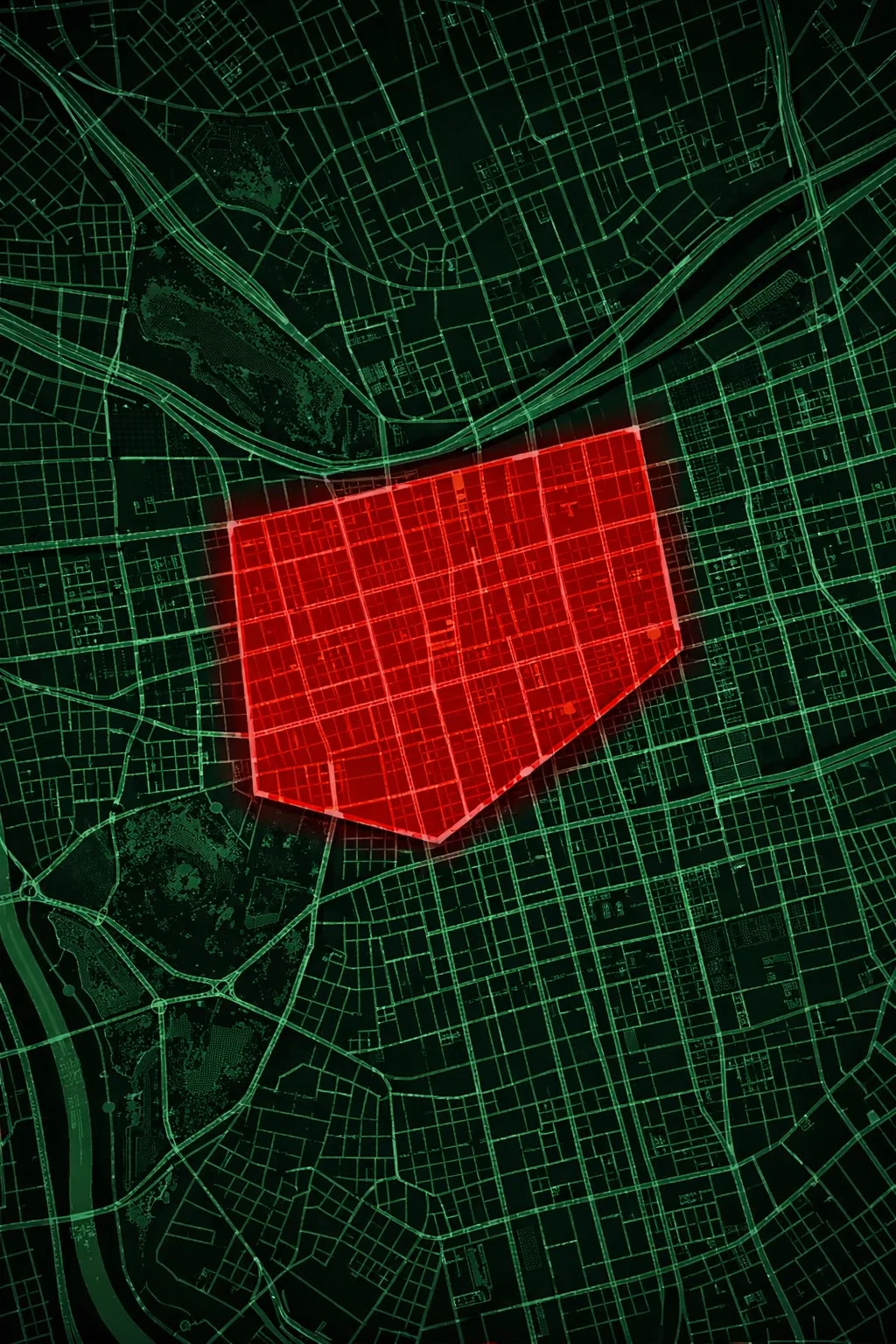 Mapa de zonas de alto potencial en Santiago Centro